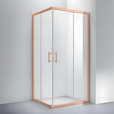 Motril || Rose Gold Cabină de duș 80x80, 190cm, 6mm NANO