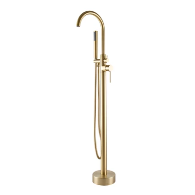 Korfu || Rose Gold Baterie freestanding pentru cadă