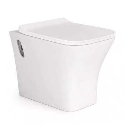 OSLO || Vas WC, adânc, pentru montare pe perete, ceramică, alb