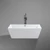 CUBE Cadă de baie freestanding, negru, 170x75x58 cm