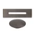 Capac de preaplin și capac de scurgere pentru cadă freestanding, gun grey
