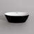 OVAL Cadă de baie freestanding, alb-negru, 170x80x58 cm