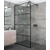 Walk-in Negru Perete duș 80, 200cm, 8mm