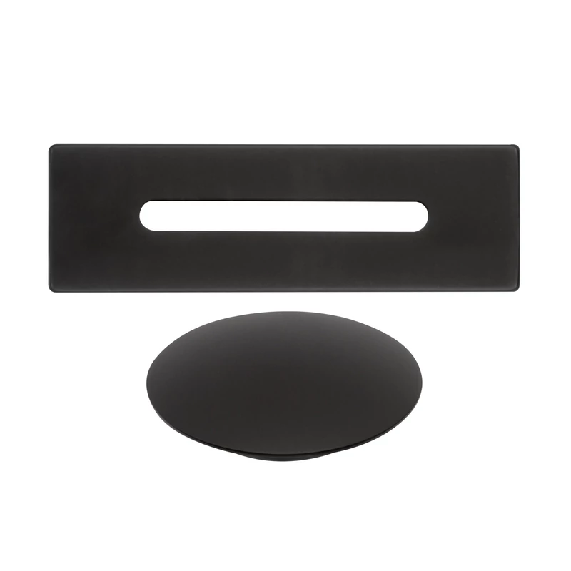 Capac de preaplin și capac de scurgere pentru cadă freestanding, black