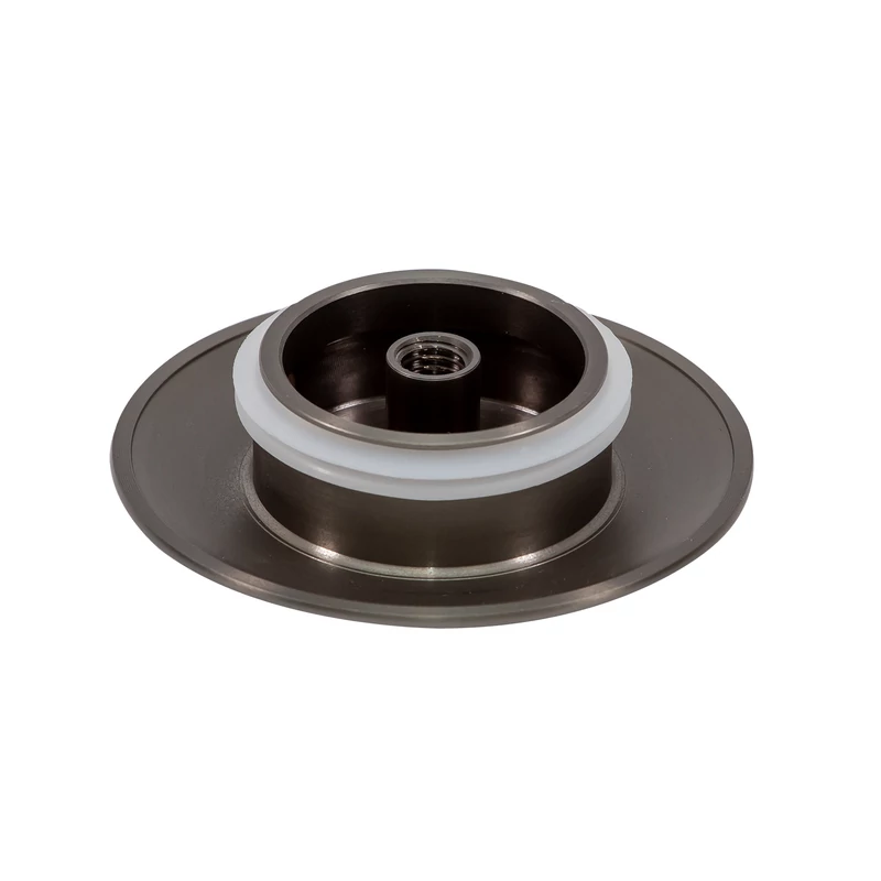 Capac de preaplin și capac de scurgere pentru cadă freestanding, gun grey