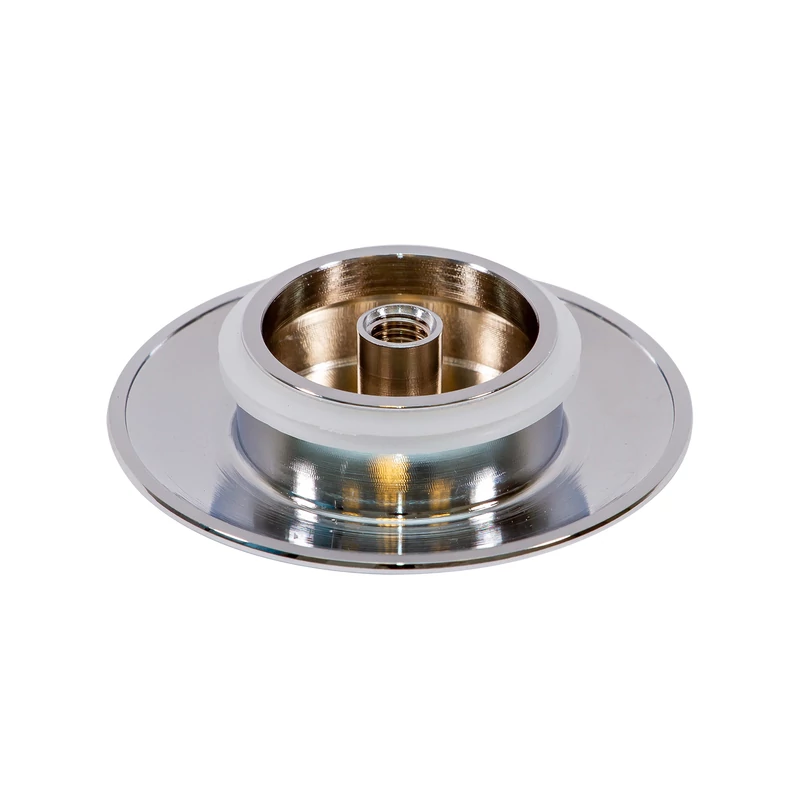 Set c|| capac preaplin și scurgere din oțel pentru cadă freestanding, silver
