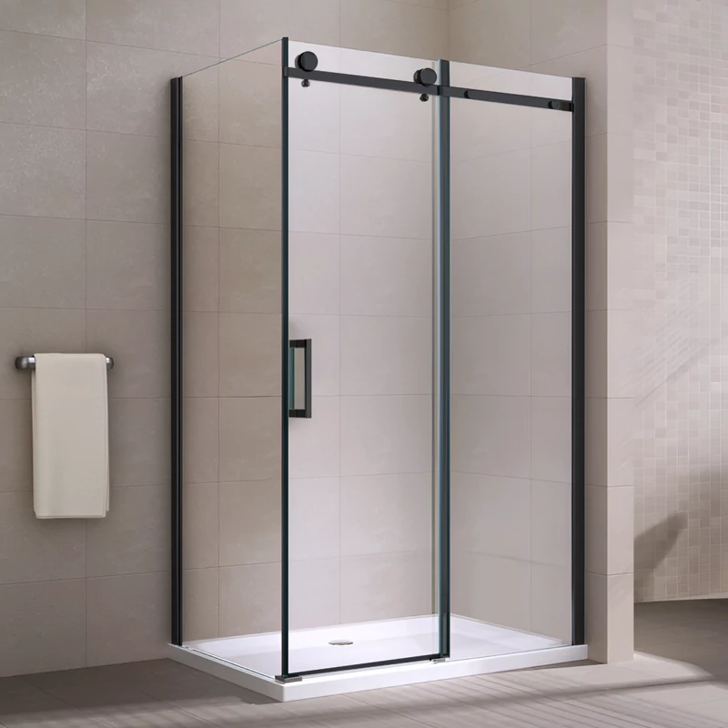Milano Duo Black Cabină de duș 80x120, 195cm, 8mm