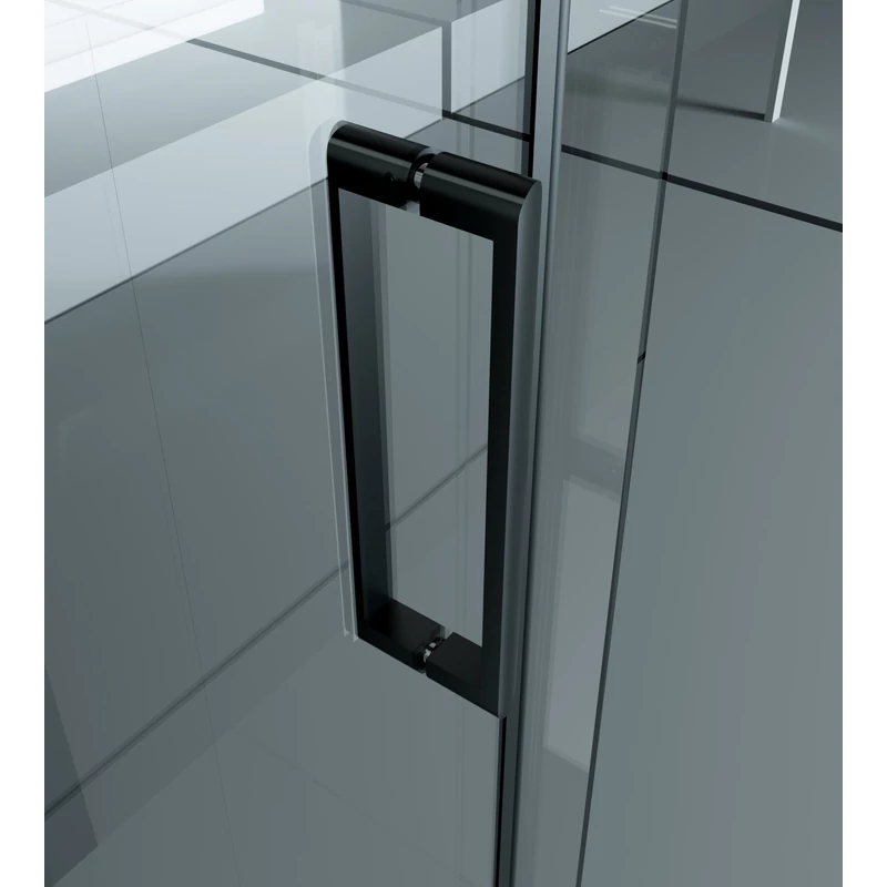 Milano Duo Black Cabină de duș 80x120, 195cm, 8mm