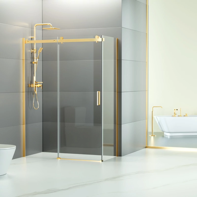 Milano || Duo Gold Cabină de duș 80x120, 195cm, 8mm