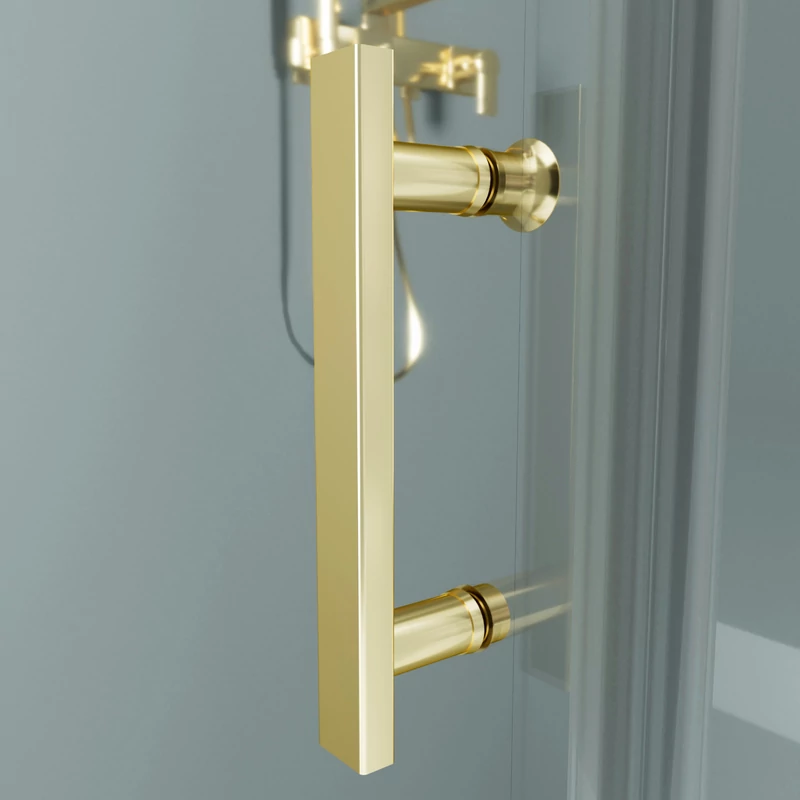 Rubio || Gold Cabină de duș 80x80, 195cm, 6mm