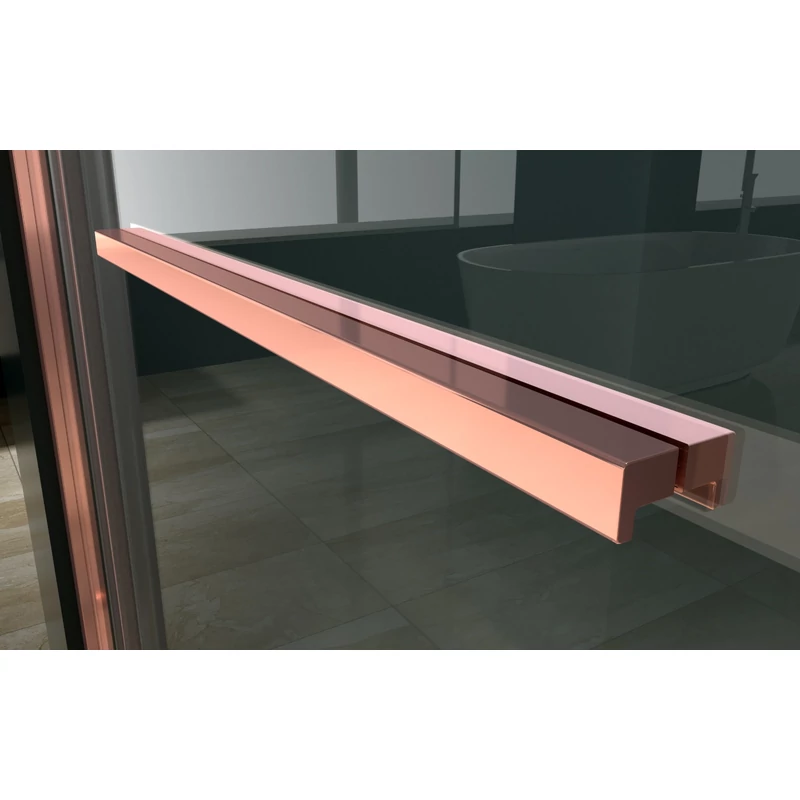 Firenze || Cabină de duș Rose Gold 6mm 80cm