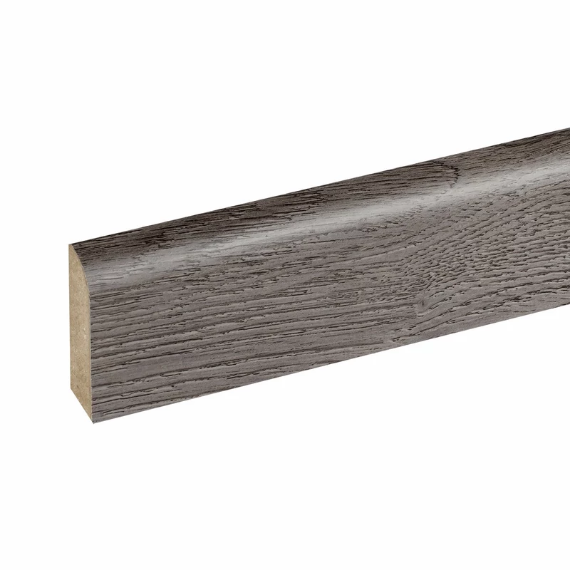W-STEP plintă pentru pardoseală pentru pardoseală laminată, imitatie stejar alb, 2400x60x15 mm