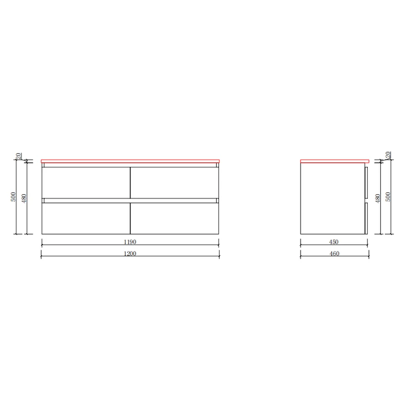 Dijon || Sonoma Dulap de baie cu lavoar 120cm