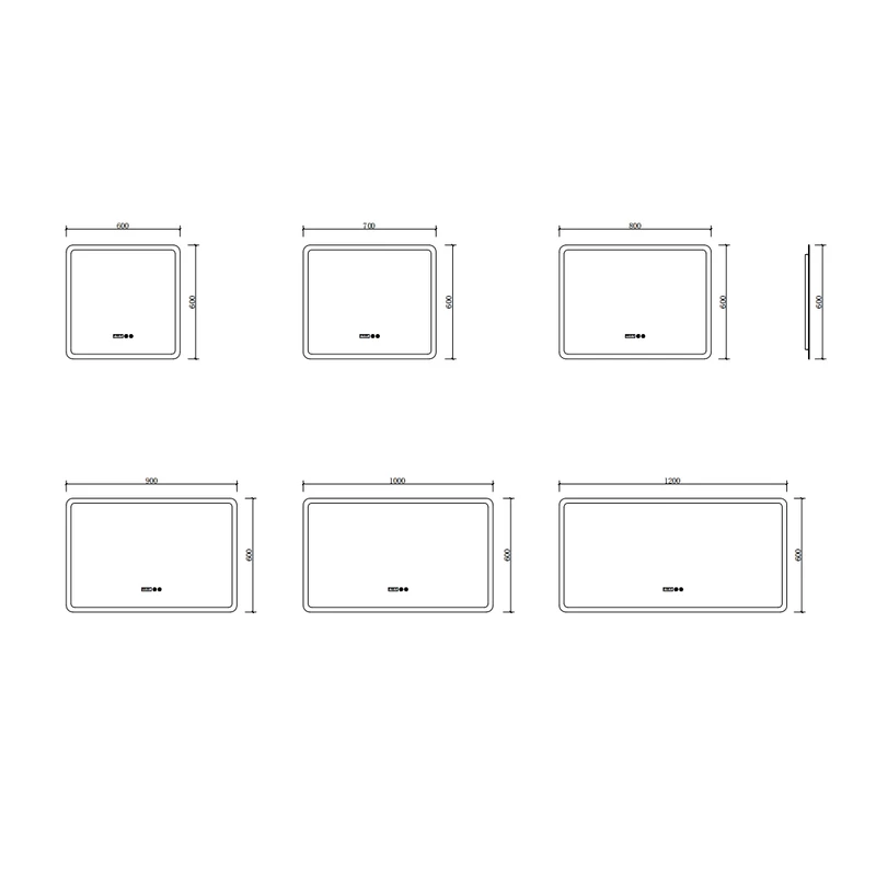 Marseille || LED Oglindă 60 cm