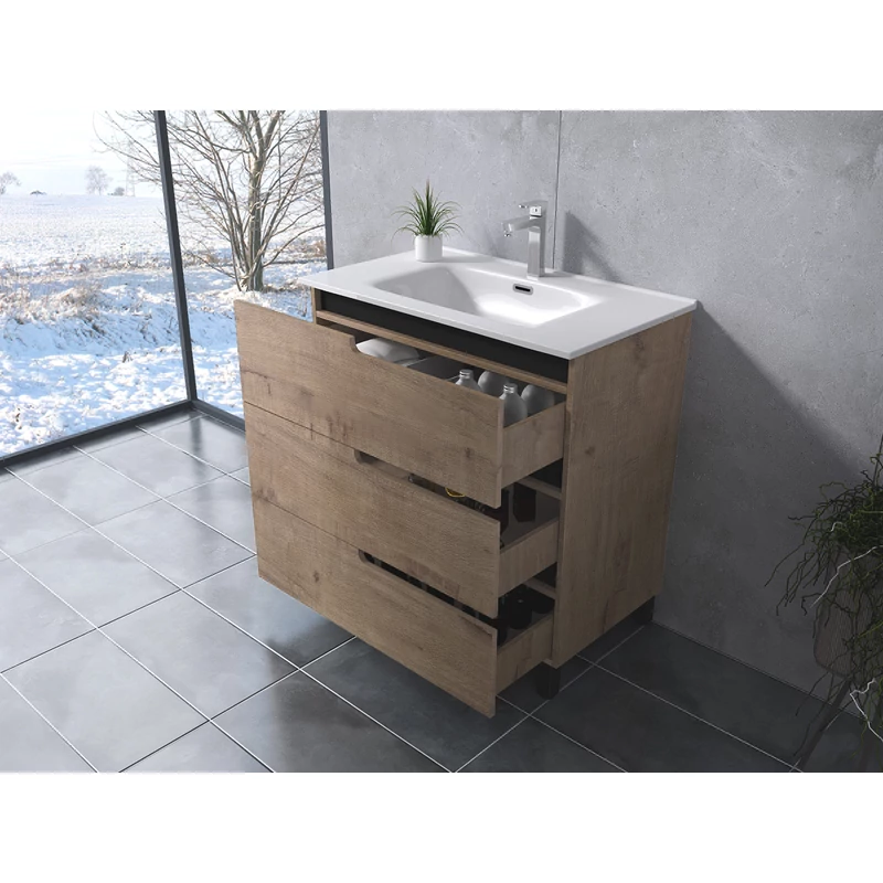 Torino || Sonoma Dulap de baie cu lavoar 60cm