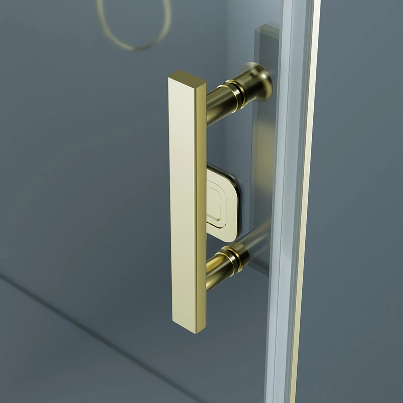 Madeira || Gold 80 ușă de duș care se deschide, 190cm, 6mm
