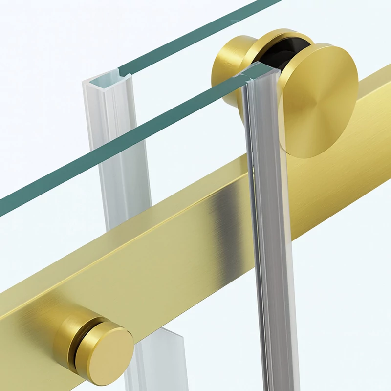 Milano || Gold ușă de duș glisantă, 120x195cm, 8mm