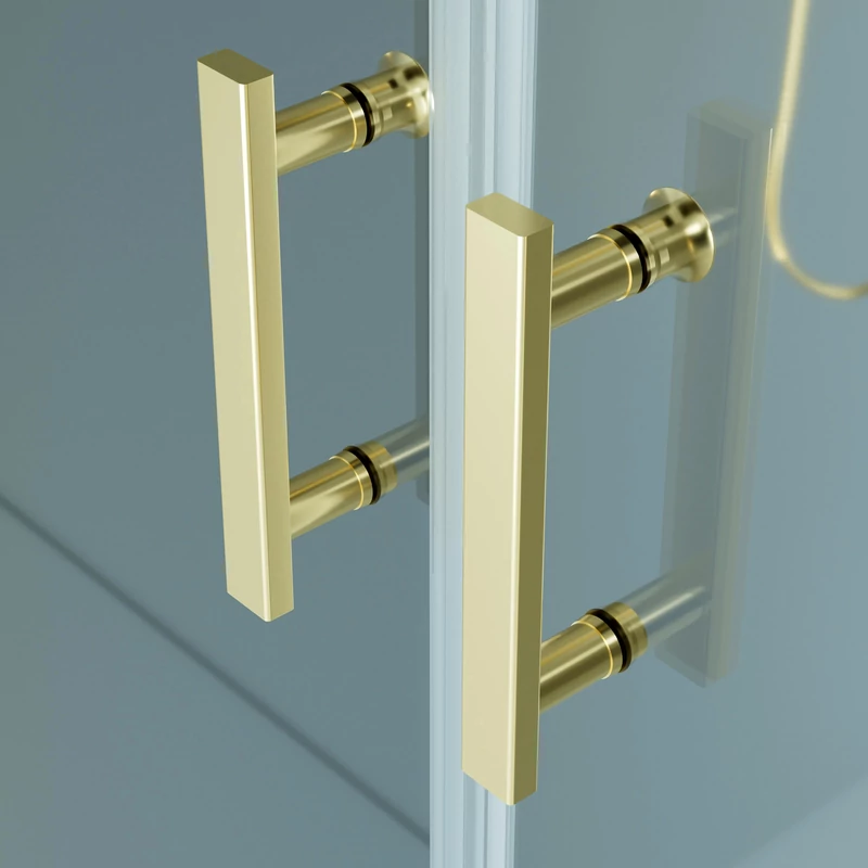 Westy Gold 80 ușă de duș batantă cu două canaturi, 195cm, 6mm