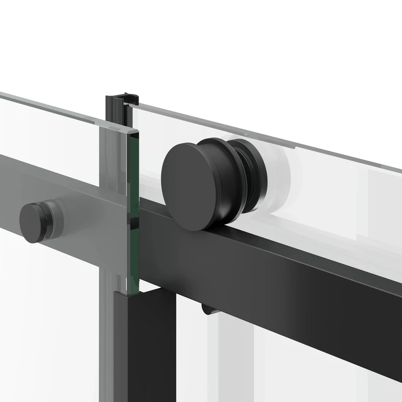 Belvero || Negru Ușă de duș, 120x195cm, 6mm