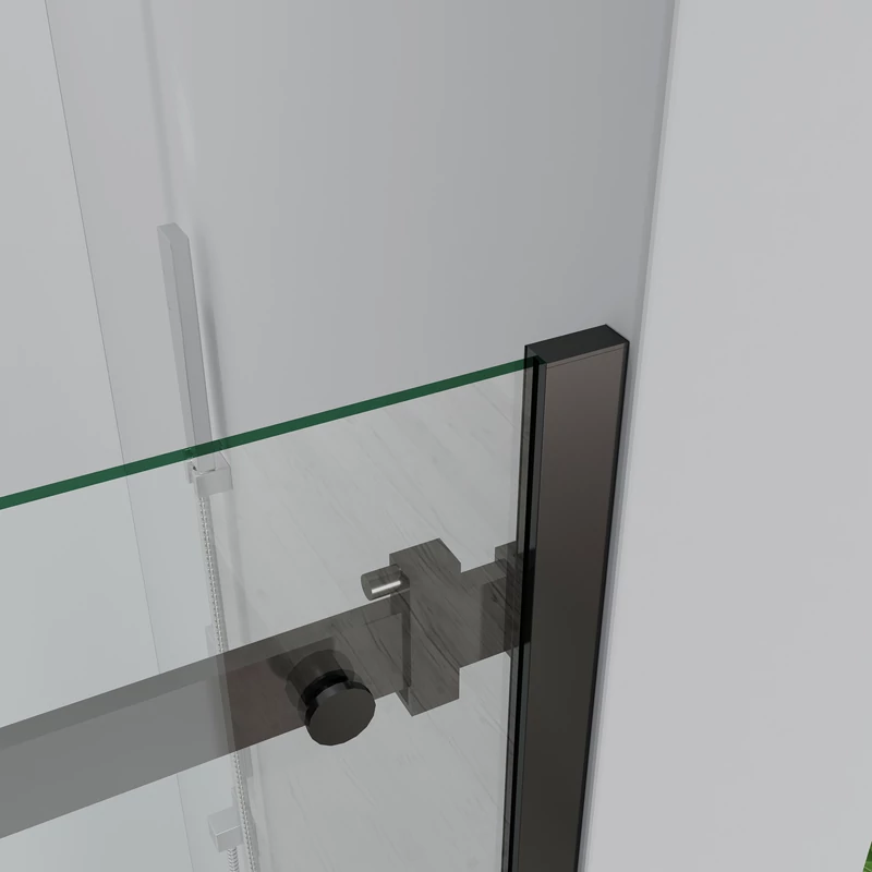 Belvero || Negru Ușă de duș, 120x195cm, 6mm