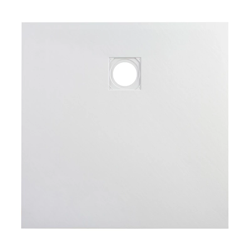 Cagliari White 80x80x2,6 cm tăviță de duș pătrată, SMC, cu sifon inclus