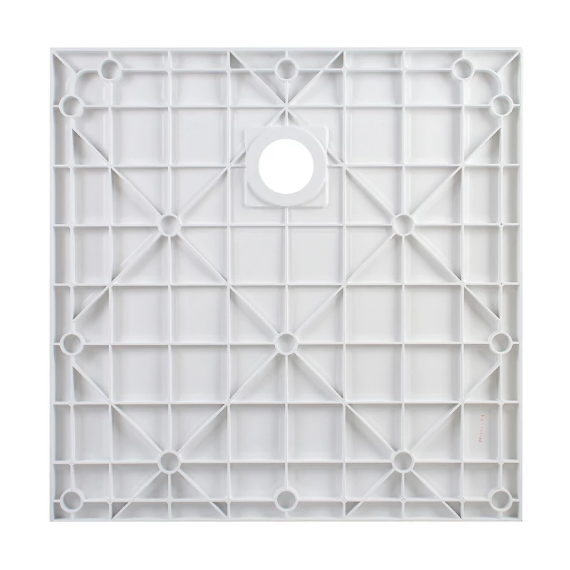 Cagliari || White 80x80x2,6 cm tăviță de duș pătrată, SMC, cu sifon inclus