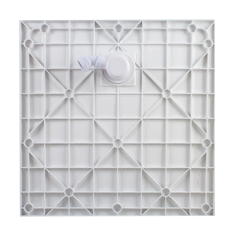Cagliari || White 80x80x2,6 cm tăviță de duș pătrată, SMC, cu sifon inclus