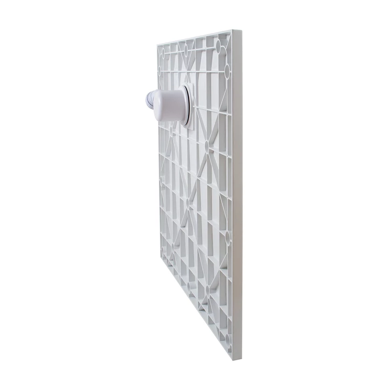 Cagliari || White 80x80x2,6 cm tăviță de duș pătrată, SMC, cu sifon inclus