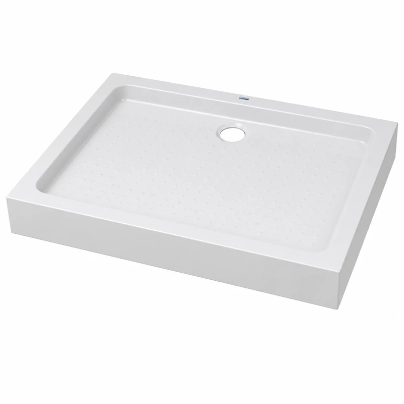 Almagro || 80x100x13,5 cm tăviță de duș pătrată, dreptunghiulară, acrilică, cu sifon inclus
