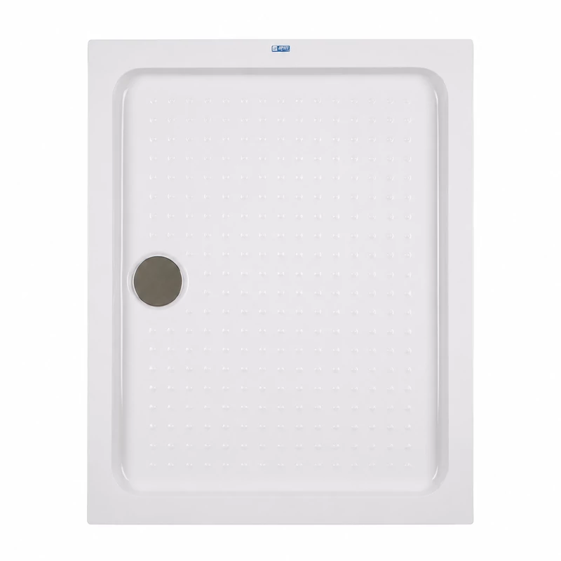 Almagro || 80x100x13,5 cm tăviță de duș pătrată, dreptunghiulară, acrilică, cu sifon inclus