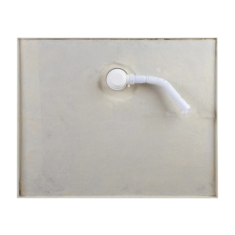 Coria || 80x100x5 cm tăviță de duș pătrată, dreptunghiulară, acrilică, cu sifon inclus