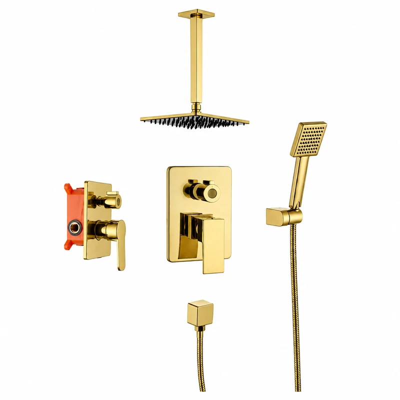 Oslo || Gold Set de duș încastrat