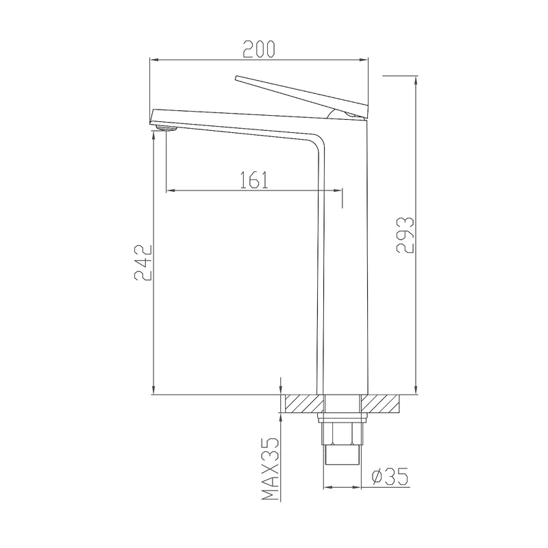 Singapore || Gun Grey Baterie înălțată pentru lavoar