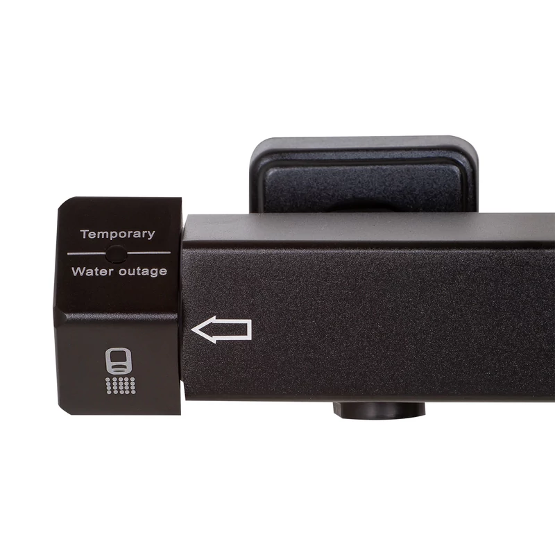 Tulle || Black Set de duș cu baterie termostatică