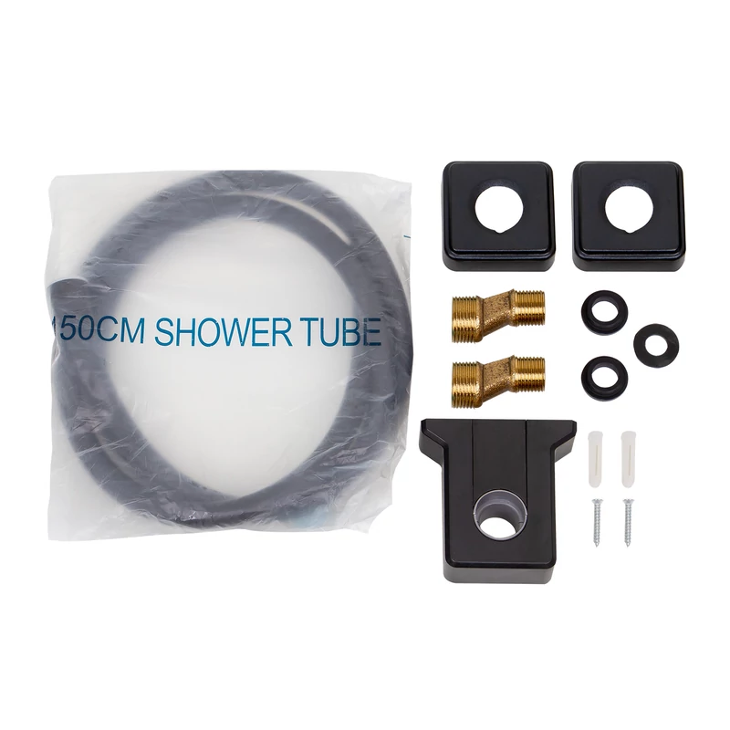 Tulle || Black Set de duș cu baterie termostatică