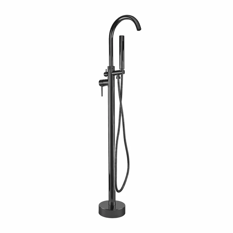 Korfu || Gun Grey Baterie freestanding pentru cadă