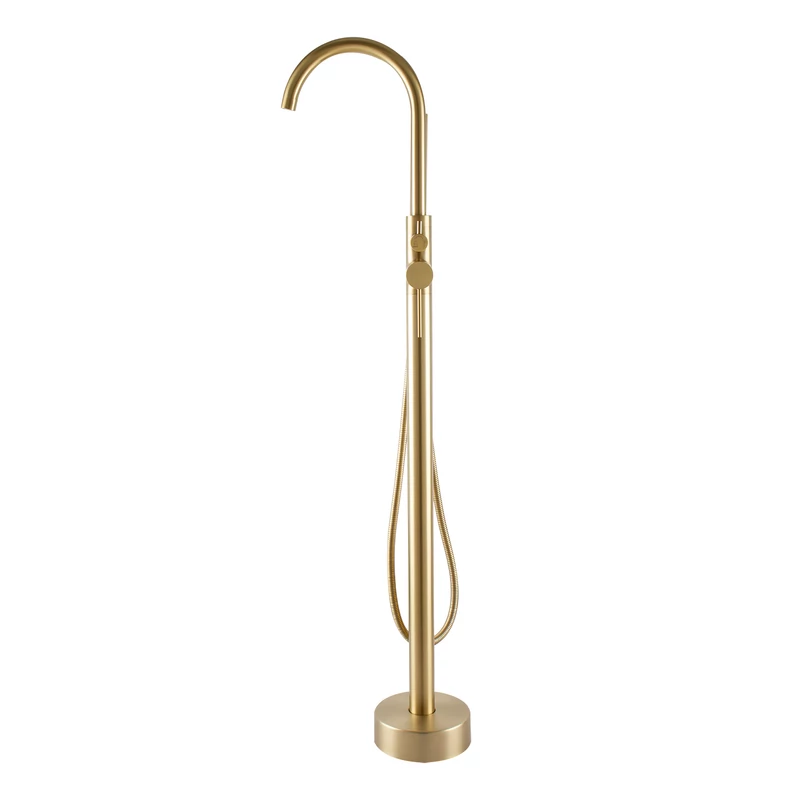 Korfu || Rose Gold Baterie freestanding pentru cadă