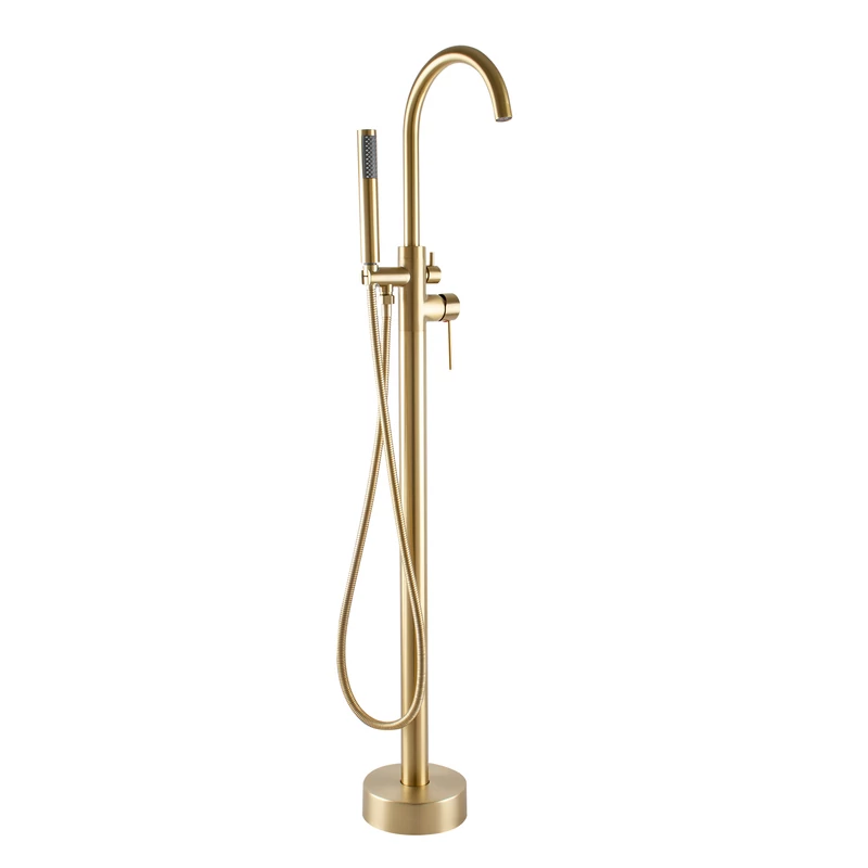 Korfu || Rose Gold Baterie freestanding pentru cadă