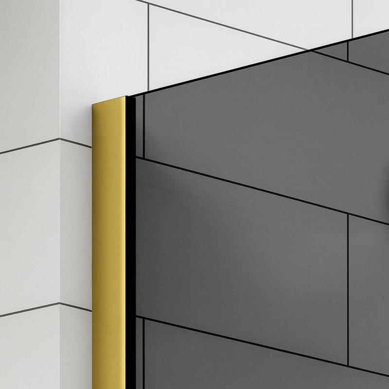 Walk-in Gold Perete de duș, cu sticlă fumurie 80, 200cm, 8mm