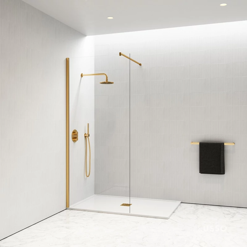 Walk-in || Gold Perete de duș 80, 200cm, 8mm