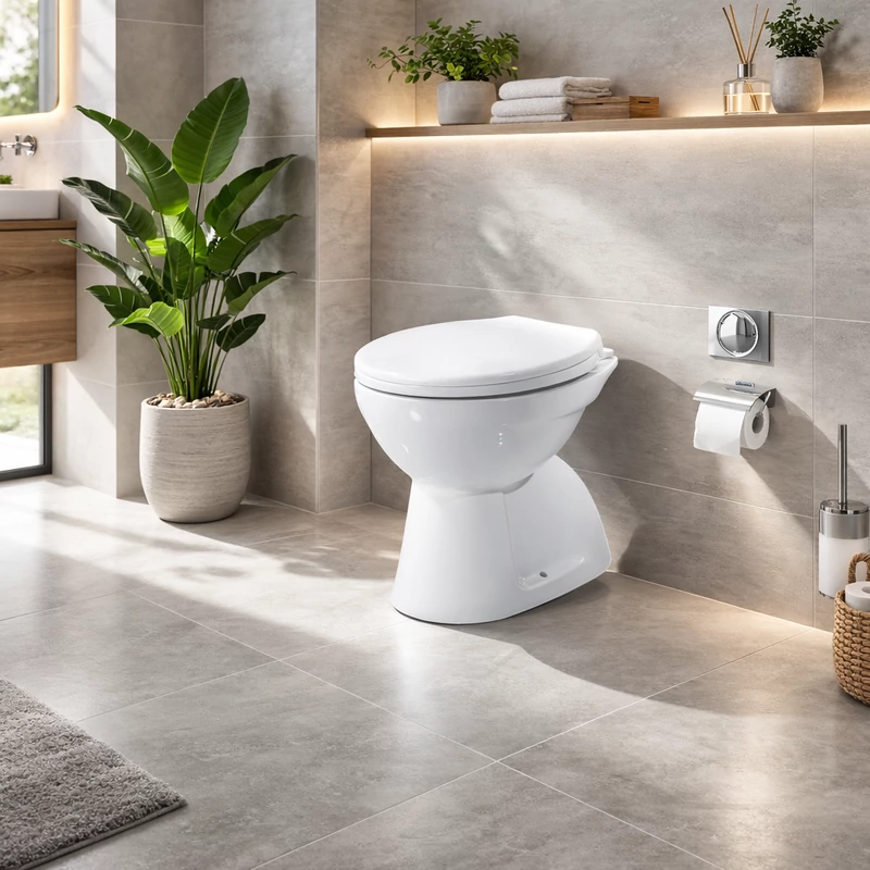 EUROPA || Vas WC, adânc, ceramică, alb, evacuare orizontală