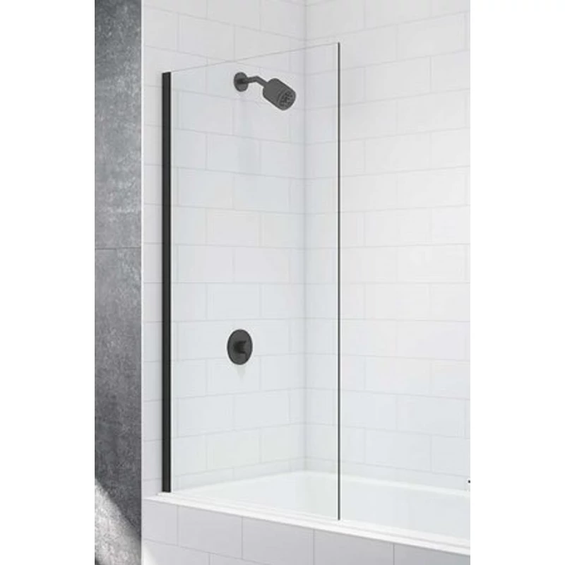 Evora || Negru 6mm, 70x140, paravană pentru căzi