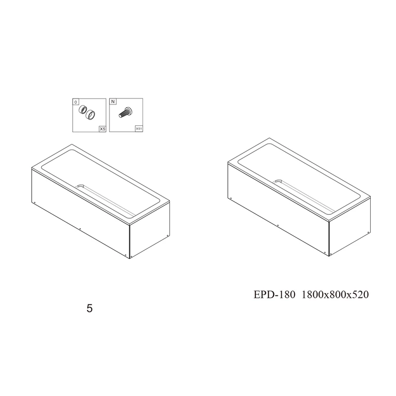 Masca ca|| cadă dreaptă 180
