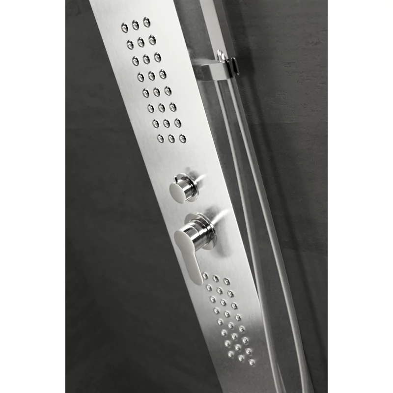 Alegre Silver Panel duș, oțel inoxidabil