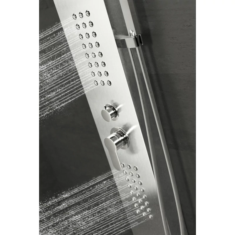 Alegre Silver Panel duș, oțel inoxidabil