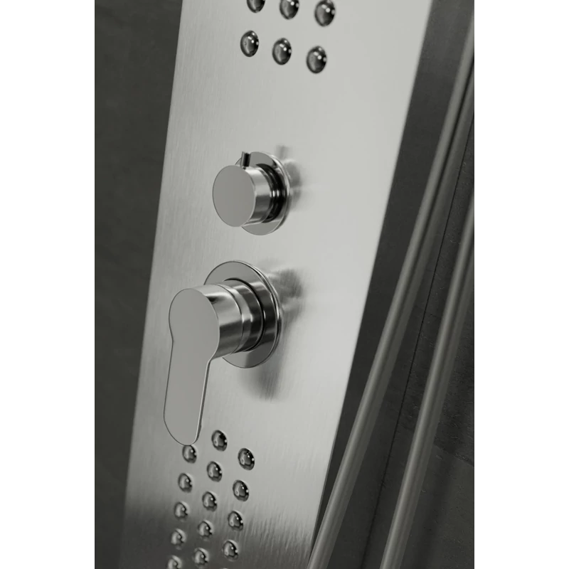 Alegre Silver Panel duș, oțel inoxidabil