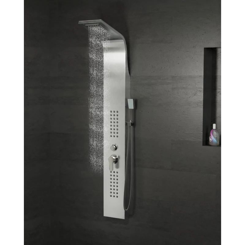Alegre Silver Panel duș, oțel inoxidabil