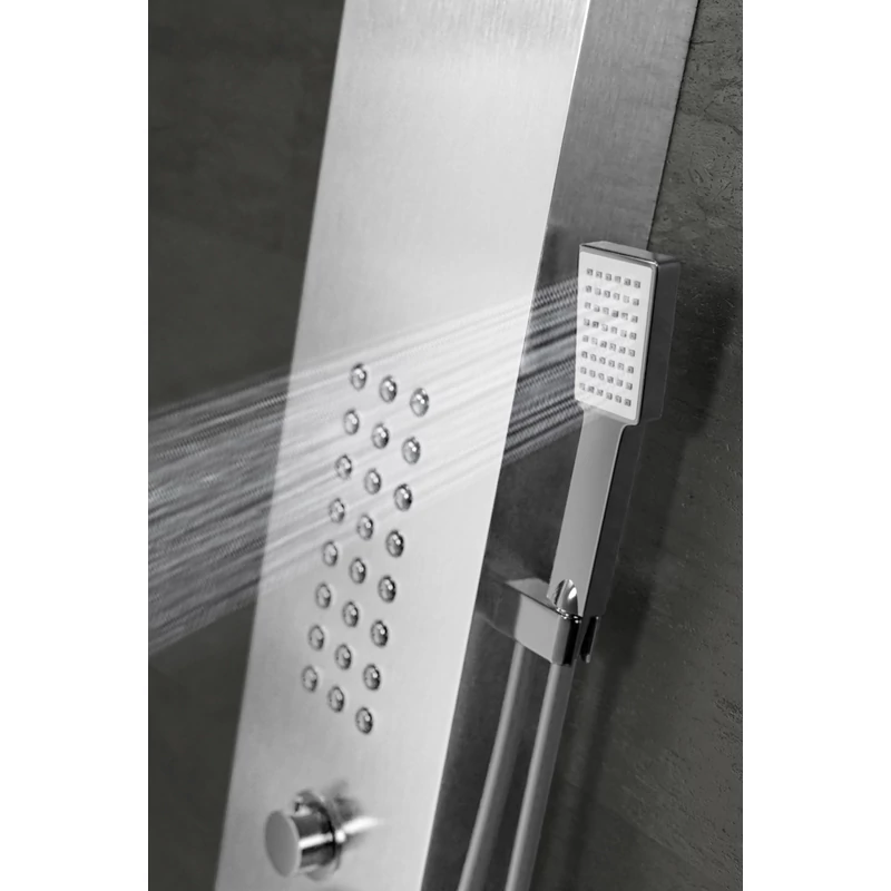 Alegre Silver Panel duș, oțel inoxidabil