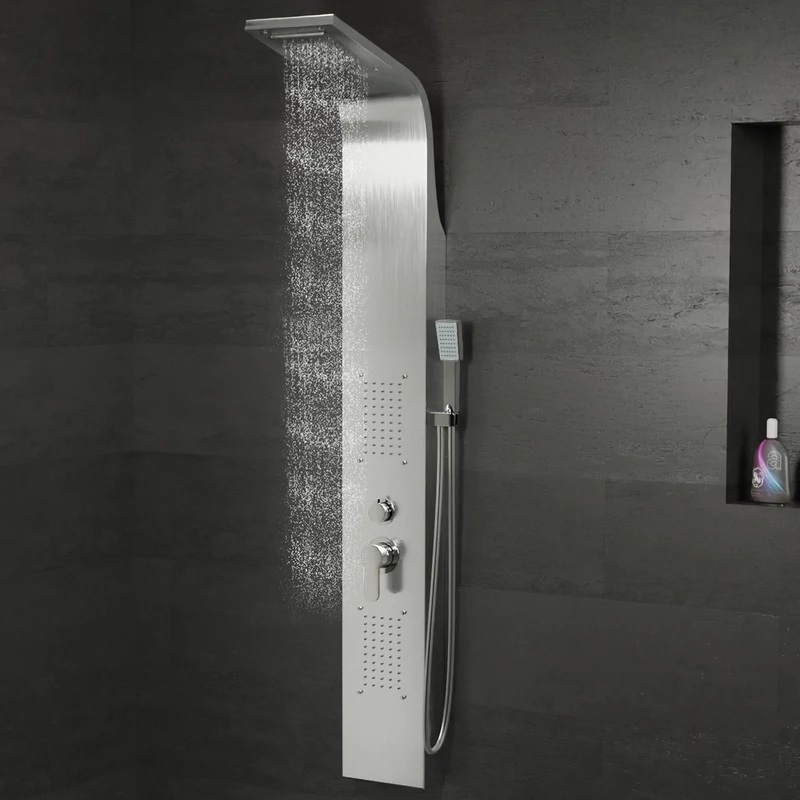 Bologna Silver Panel duș, oțel inoxidabil