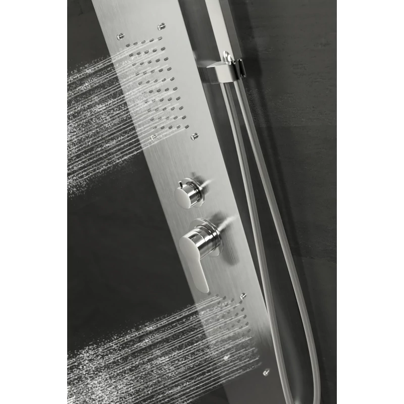 Bologna Silver Panel duș, oțel inoxidabil